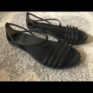 Crocs 8 Black Jelly Sandals